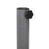 vidaXL Pied de parasol Aspect Bois Gris Fonc&eacute; 48 x 48 x 32 cm