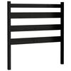 vidaXL T&ecirc;te de lit Noir 81x4x100 cm Bois massif de pin