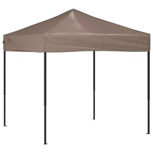 vidaXL Tente de r&eacute;ception pliable Taupe 2x2 m