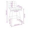 vidaXL Tabourets de bar lot de 2 marron clair similicuir