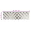 vidaXL Tapis de cuisine lavable impression carr&eacute;e 45x150 cm velours