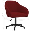 vidaXL Chaises &agrave; manger pivotantes lot de 2 rouge bordeaux velours