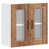 vidaXL Armoire murale de cuisine avec porte vitr&eacute;e Kalmar ancien