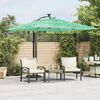 vidaXL Parasol de jardin avec m&acirc;t en acier vert 269x269x235 cm