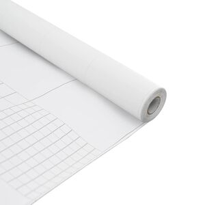 vidaXL Film de fen&ecirc;tre auto-adh&eacute;sif Blanc d&eacute;poli 45 x 1000 cm PVC