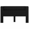 vidaXL T&ecirc;te de lit Ch&ecirc;ne noir 180 x 17 x 104,5 cm Bois d'ing&eacute;nierie