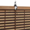 vidaXL Store enrouleur avec des rideaux Marron 120 x 220 cm Bambou