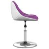 vidaXL Chaise de salle &agrave; manger Violet et blanc Similicuir