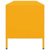 vidaXL Meuble TV jaune moutarde 135x39x43,5 cm acier lamin&eacute; &agrave; froid