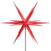 vidaXL Lumières de Noël avec piquets 3 pcs LED pliable rouge 35 cm