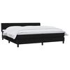 vidaXL Sommier &agrave; lattes de lit avec matelas noir 180x210 cm velours