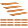 vidaXL Marches d'escalier 16 pi&egrave;ces 120 x 25 x 2 cm Marron Clair