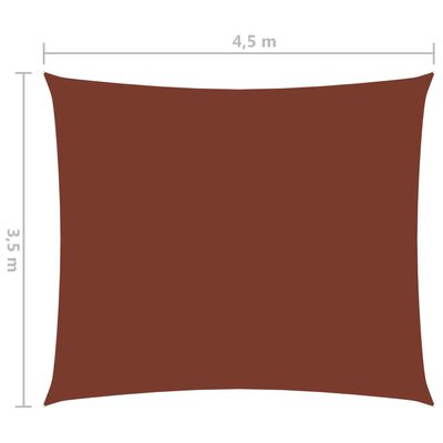 vidaXL Voile de parasol tissu oxford rectangulaire 3,5x4,5 m