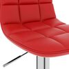 vidaXL Tabouret de bar Rouge bordeaux Similicuir