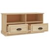 vidaXL Meuble TV ch&ecirc;ne sonoma 93x35,5x45 cm bois d'ing&eacute;nierie