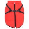 vidaXL Manteau pour chien avec harnais Rouge L52 Fleece et Polyester