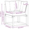 vidaXL Canap&eacute; d'angle d'ext&eacute;rieur