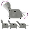 vidaXL Fauteuil inclinable gris clair tissu microfibre
