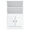 vidaXL Buffet haut blanc brillant 60x35,5x103,5 cm bois d'ingénierie