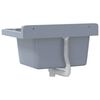 vidaXL Lavabo pour montage murale gris 50x35x24 cm r&eacute;sine