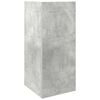 vidaXL Table d'appoint avec étagère gris béton 25,5x27x60 cm
