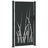 vidaXL Porte de Jardin Noir 85 x 180 cm Acier peint par poudre