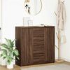 vidaXL Buffet tiroirs ch&ecirc;ne marron 100,5x35x98,5 cm bois d'ing&eacute;nierie