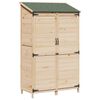 vidaXL Abri de jardin Naturel 106,5 x 56 x 176 cm Bois de Sapin Massif