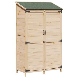 vidaXL Abri de jardin Naturel 106,5 x 56 x 176 cm Bois de Sapin Massif