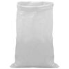 vidaXL Sacs tiss&eacute;s 10 pi&egrave;ces Blanc 60 x 110 cm PP