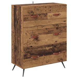 vidaXL Commode Bois ancien 69,5 x 34 x 90 cm Bois d&rsquo;ing&eacute;nierie
