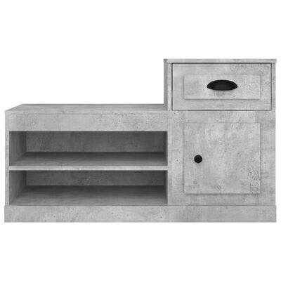 vidaXL Armoire à chaussures gris béton 100x42x60 cm bois d'ingénierie