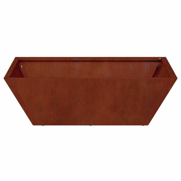 vidaXL Cache-pot de jardin 5 pcs Rouill&eacute; 50 x 50 x 15 cm