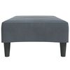 vidaXL Repose-pied gris fonc&eacute; 77x55x31 cm velours
