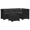 vidaXL Canap&eacute; de jardin 4 places avec coussins style rotin PP
