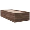 vidaXL Cadre de lit sans matelas ch&ecirc;ne marron 90x190 cm