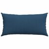 vidaXL Coussins de canap&eacute; 2 pcs Bleu 80 x 40 cm tissu