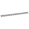 vidaXL Bordure de Pelouse 30 pcs 102 x 4 x 4 cm Acier Argent&eacute;