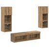 vidaXL Unit&eacute; murale de TV 6 pcs Ch&ecirc;ne artisanal Bois d'ing&eacute;nierie