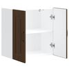 vidaXL Armoire murale de cuisine Kalmar ch&ecirc;ne marron bois d'ing&eacute;nierie