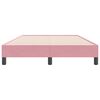 vidaXL Cadre de lit sans matelas rose 120x220 cm velours