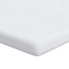 vidaXL Surmatelas 140 x 190 cm d&rsquo;&eacute;paisseur Tissu jacquard Blanc