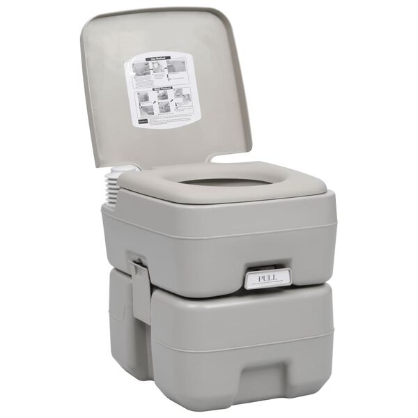 vidaXL Ensemble de toilette et support de lavage des mains de camping