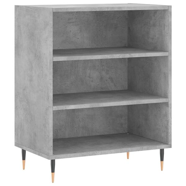 vidaXL Buffet gris b&eacute;ton 57x35x70 cm bois d'ing&eacute;nierie