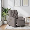 vidaXL Fauteuil de massage inclinable &eacute;lectrique Taupe Tissu
