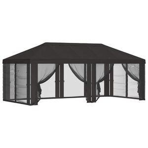 vidaXL Housse de tonnelle avec murs lat&eacute;raux Anthracite Polyester