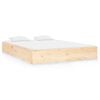 vidaXL Cadre de lit sans matelas bois massif 140x190 cm