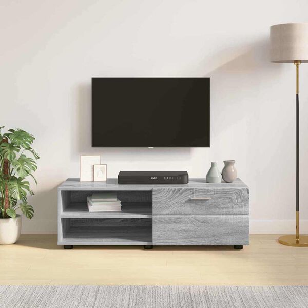 vidaXL Cabinet en Bois avec tiroir Gris Sonoma 100,5 x 39 x 30 cm