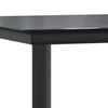 vidaXL Ensemble &agrave; manger de jardin 9 pcs noir r&eacute;sine tress&eacute;e et acier