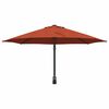 vidaXL Parasol de jardin Terre cuite 248 x 248 x 148 cm